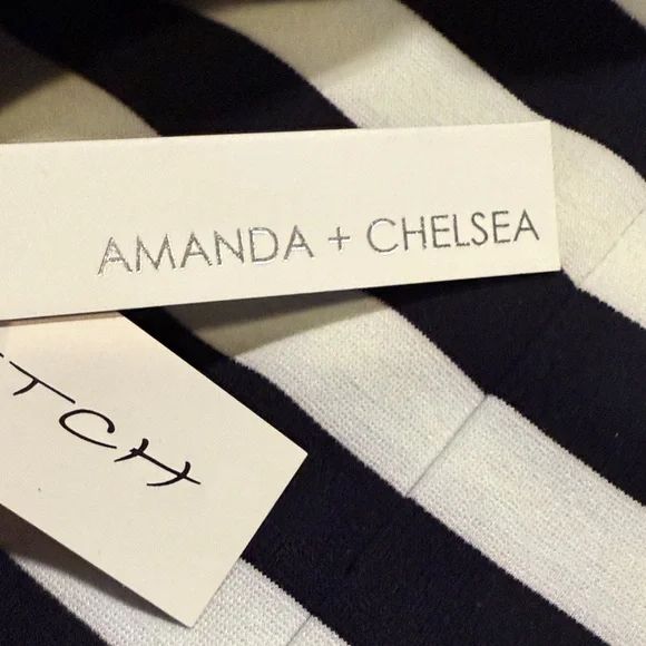 Amanda & Chelsea Navy and White Striped Blazer - Picture 10 of 11